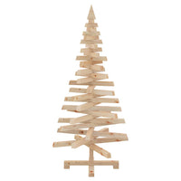 Alberi di Natale Naturale 120 cm Legno di pino massello 42016705