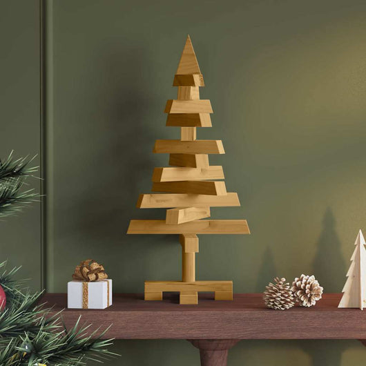 Alberi di Natale Marrone 60 cm Legno di pino massello 42016709