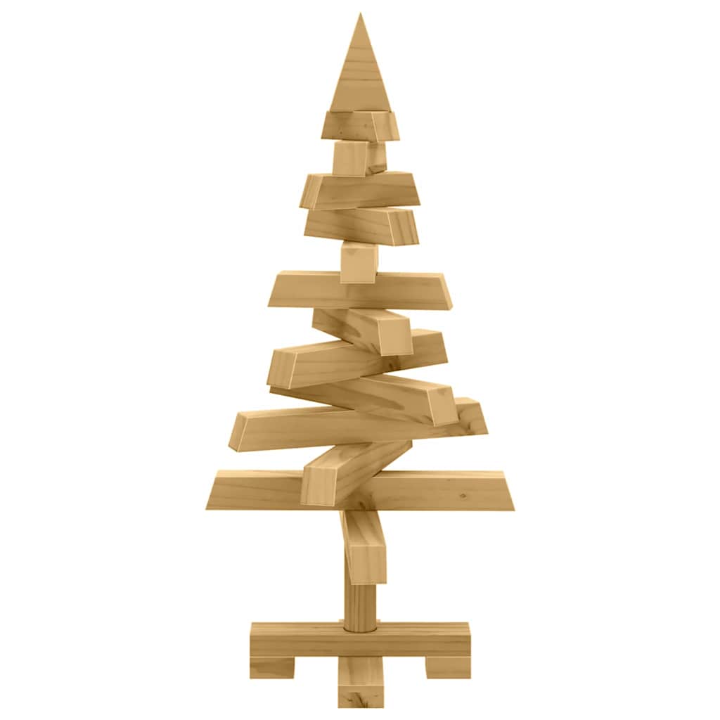 Alberi di Natale Marrone 60 cm Legno di pino massello 42016709