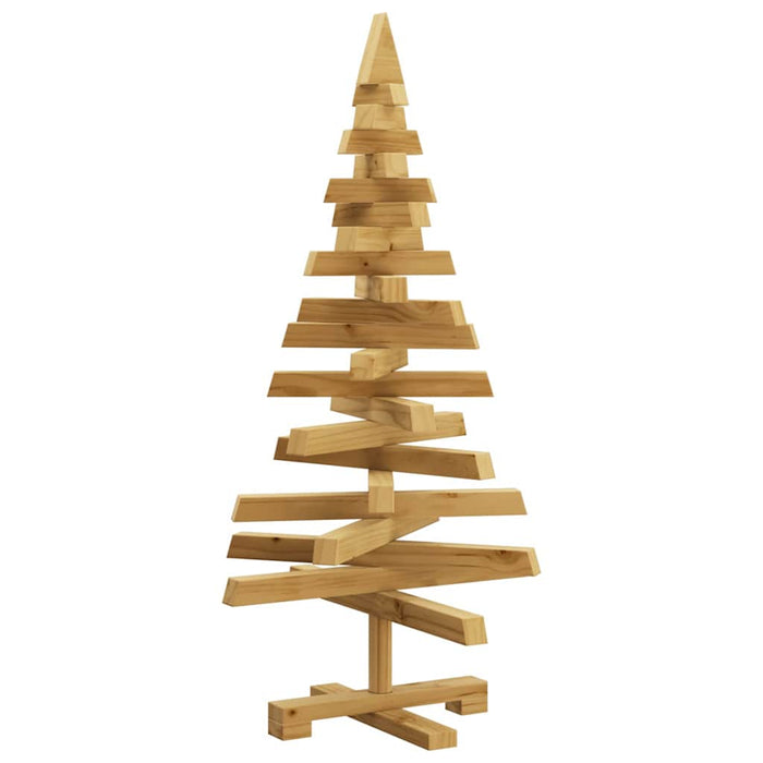 Alberi di Natale Marrone 90 cm Legno di pino massello 42016710