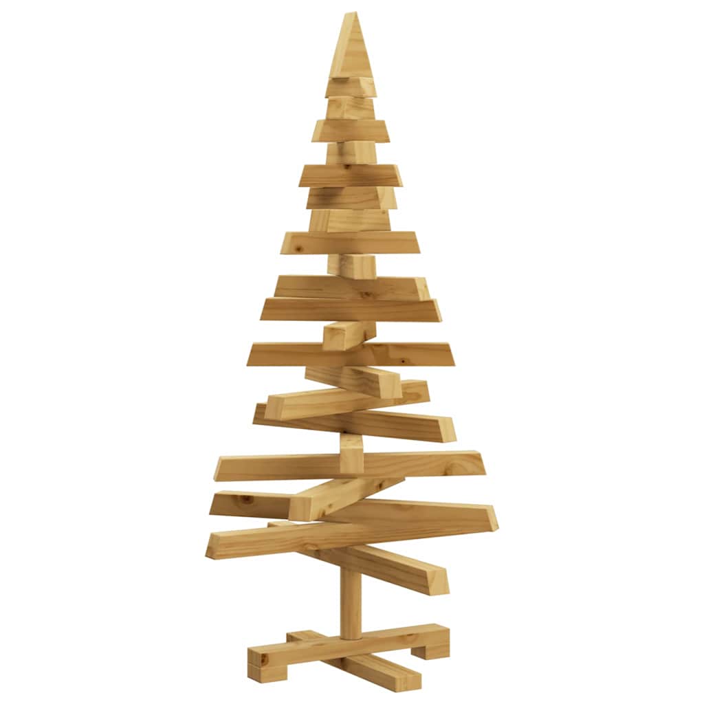 Alberi di Natale Marrone 90 cm Legno di pino massello 42016710
