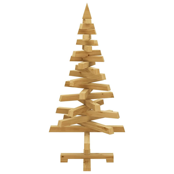 Alberi di Natale Marrone 90 cm Legno di pino massello 42016710