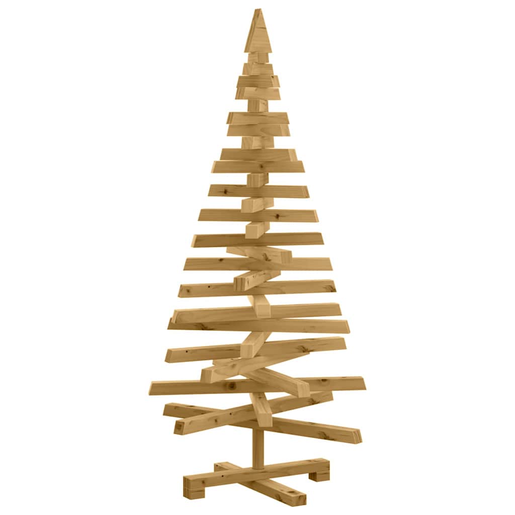 Alberi di Natale Marrone 120 cm Legno di pino massello 42016711