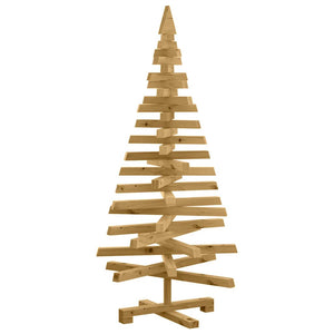 Alberi di Natale Marrone 120 cm Legno di pino massello 42016711