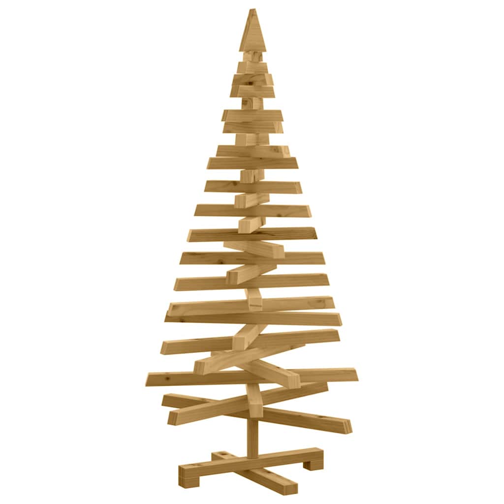 Alberi di Natale Marrone 120 cm Legno di pino massello 42016711