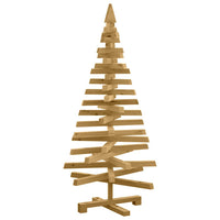 Alberi di Natale Marrone 120 cm Legno di pino massello 42016711