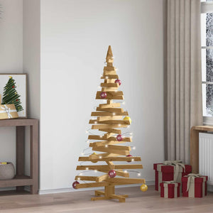 Alberi di Natale Marrone 150 cm Legno di pino massello 42016712