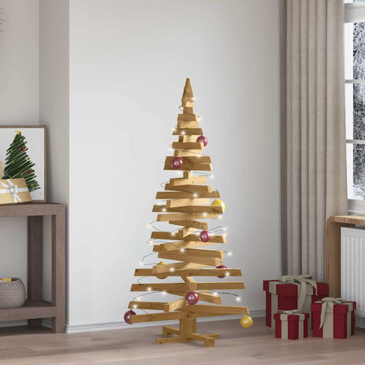 Alberi di Natale Marrone 150 cm Legno di pino massello 42016712