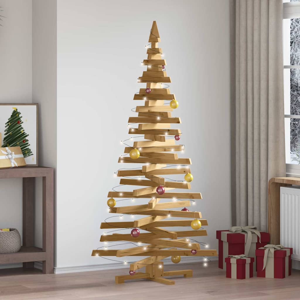Alberi di Natale Marrone 180 cm Legno di pino massello 42016713