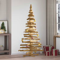 Alberi di Natale Marrone 180 cm Legno di pino massello 42016713