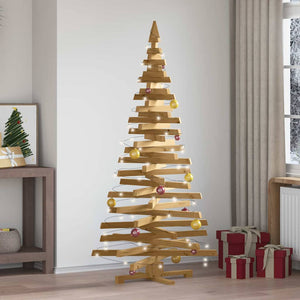 Alberi di Natale Marrone 180 cm Legno di pino massello 42016713