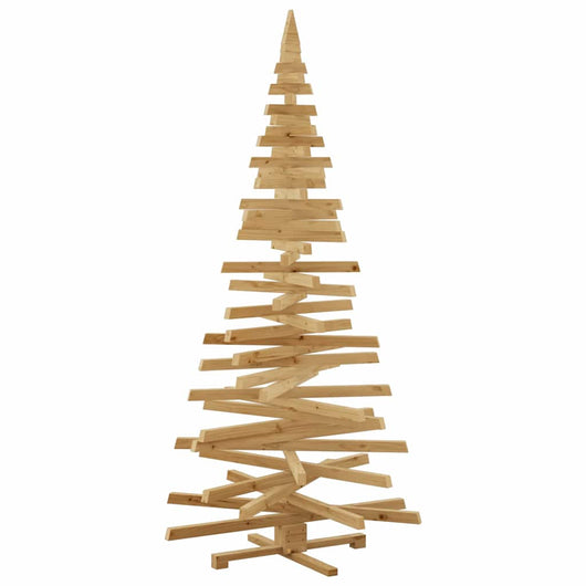 Alberi di Natale Marrone 210 cm Legno di pino massello 42016714