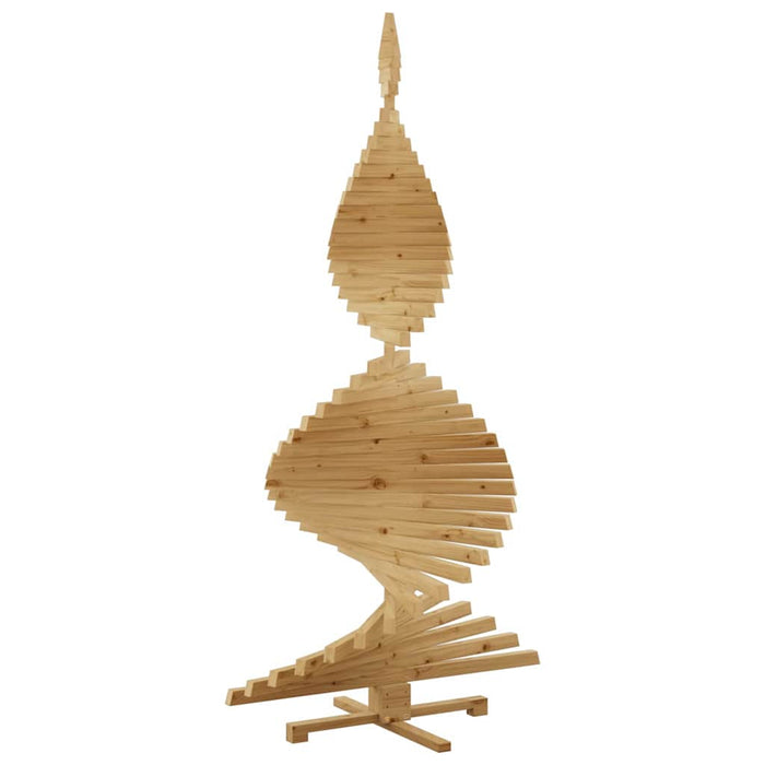 Alberi di Natale Marrone 210 cm Legno di pino massello 42016714