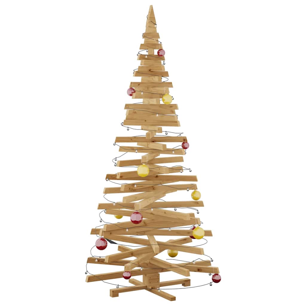 Alberi di Natale Marrone 210 cm Legno di pino massello 42016714
