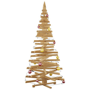 Alberi di Natale Marrone 210 cm Legno di pino massello 42016714