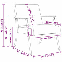 poltrona Talpa 59 x 75 x 78 cm Tessuto 42017667