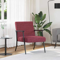 poltrona Rosso Vino 59 x 75 x 78 cm Tessuto 42017673