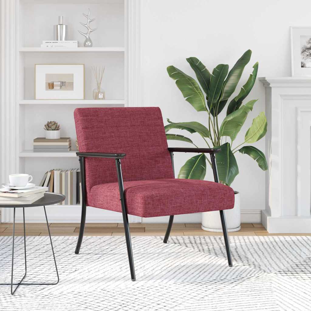 poltrona Rosso Vino 59 x 75 x 78 cm Tessuto 42017673
