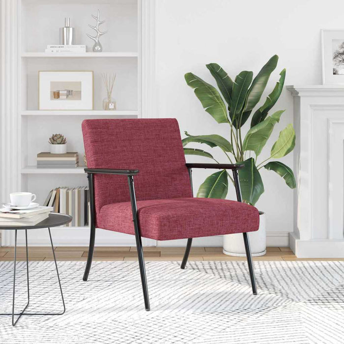 poltrona Rosso Vino 59 x 75 x 78 cm Tessuto 42017673