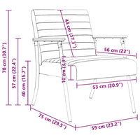 poltrona Talpa 59 x 75 x 78 cm Tessuto 42017675