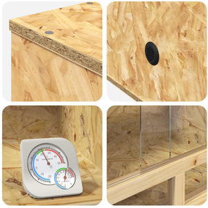 Terrario Marrone 80 x 40 x 40 cm OSB 876724