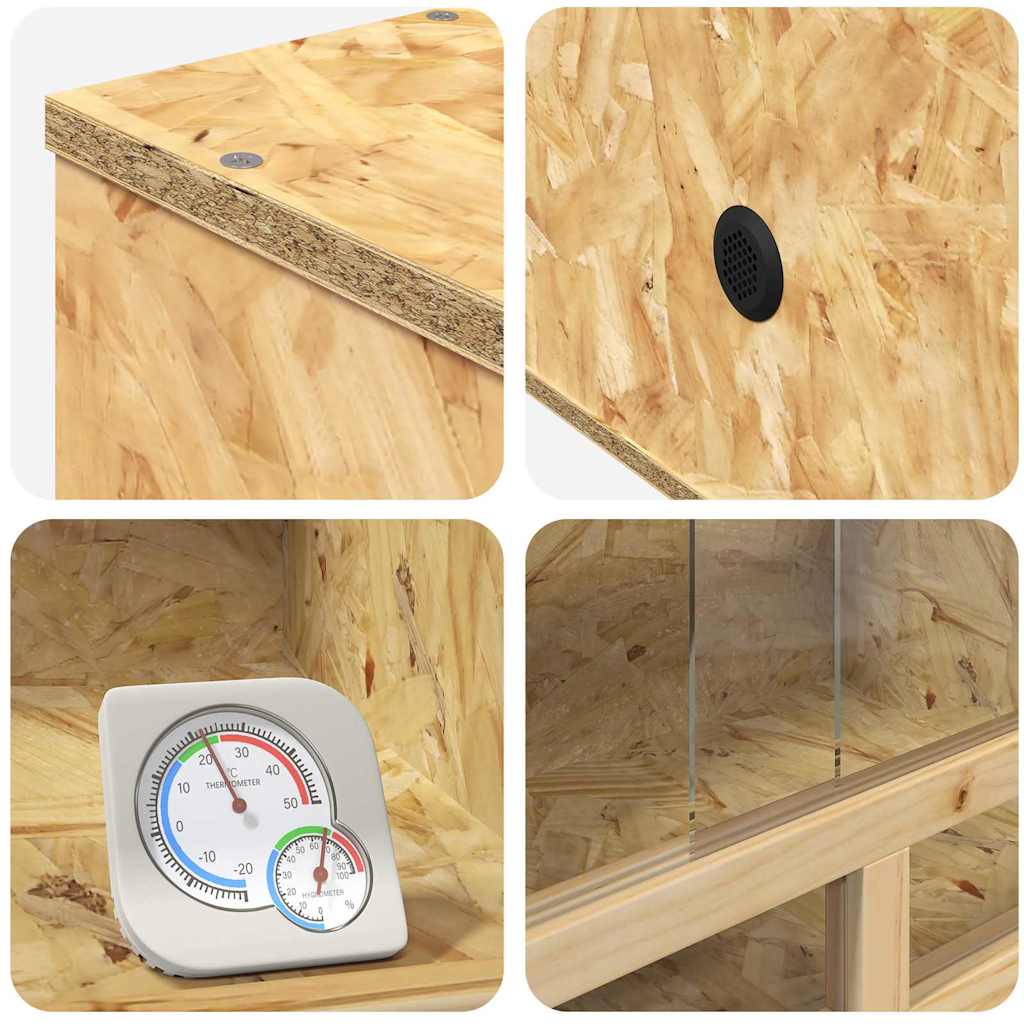 Terrario Marrone 60 x 30 x 30 cm OSB 876726