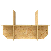 Base per Terrario Marrone 80 x 50 x 50 cm OSB 876736