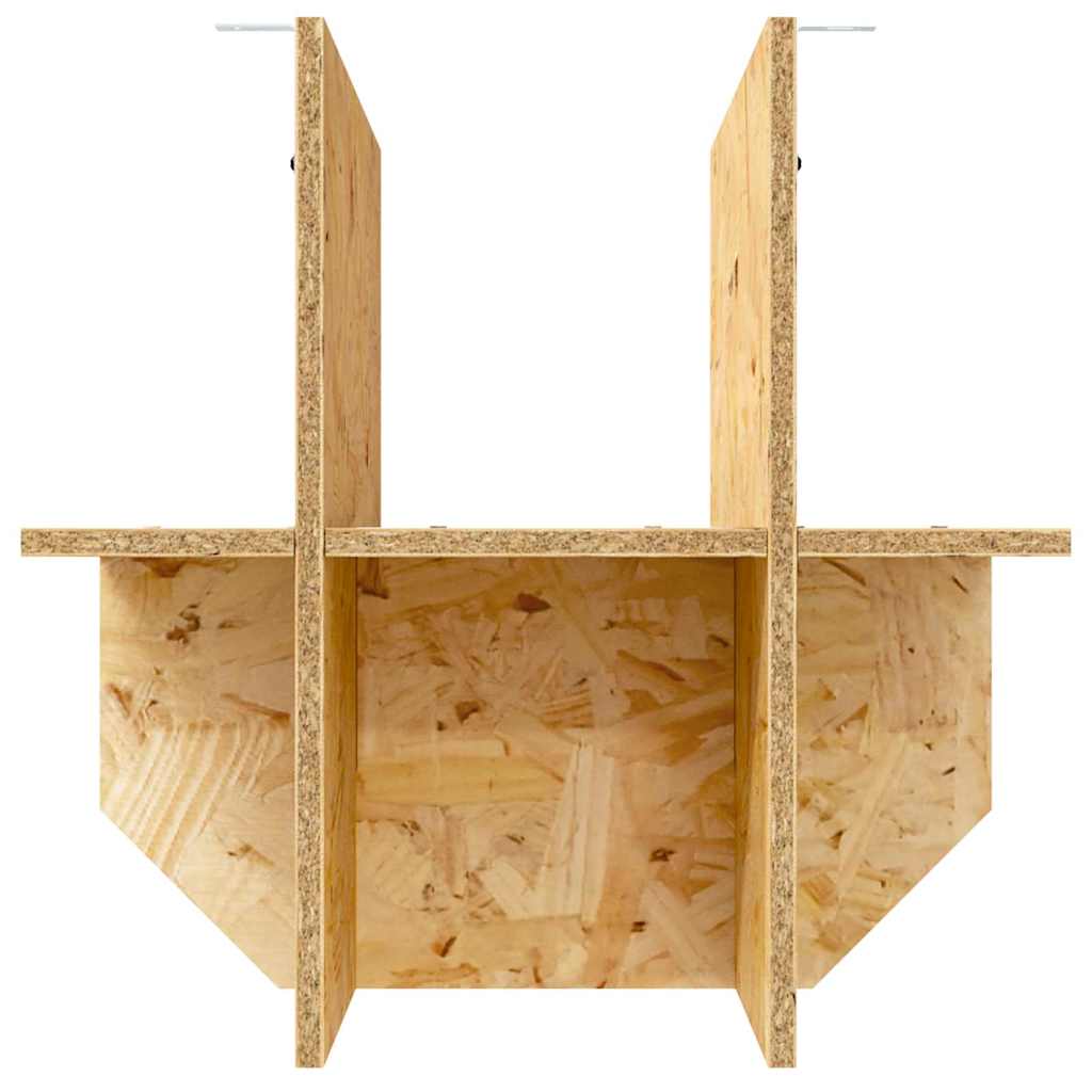 Base per Terrario con lo scaffale Marrone 40 x 40 x 50 cm OSB 876738