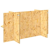 Base per Terrario con lo scaffale Marrone 100 x 40 x 50 cm OSB 876740