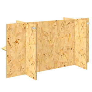 Base per Terrario con lo scaffale Marrone 100 x 40 x 50 cm OSB 876740
