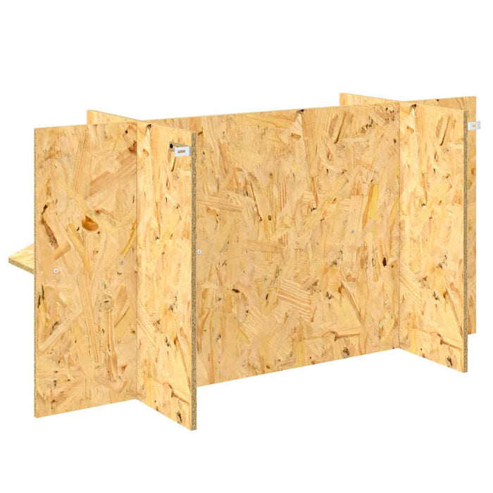 Base per Terrario con lo scaffale Marrone 100 x 40 x 50 cm OSB 876740