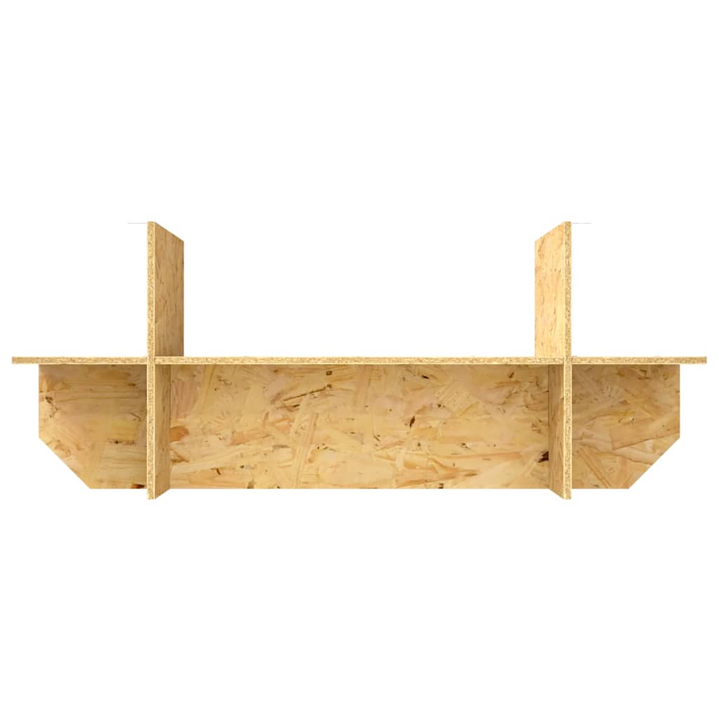 Base per Terrario con lo scaffale Marrone 100 x 40 x 50 cm OSB 876740