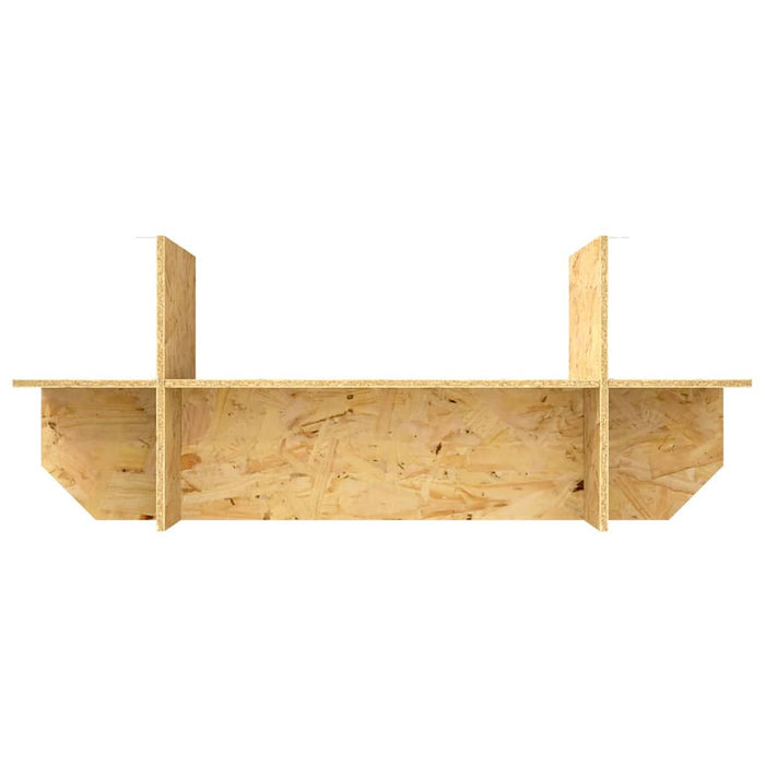 Base per Terrario con lo scaffale Marrone 100 x 40 x 50 cm OSB 876740