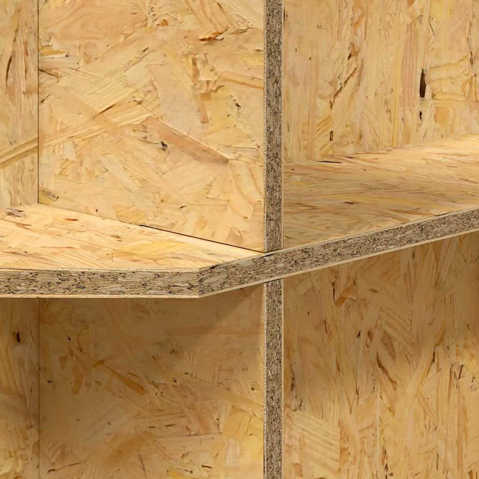 Base per Terrario con lo scaffale Marrone 60 x 30 x 50 cm OSB 876741