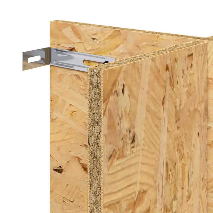 Base per Terrario con lo scaffale Marrone 60 x 30 x 50 cm OSB 876741