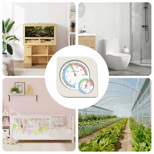 Igrometro Termo Bianco 7,5 x 7,5 x 1,2 cm ABS 876742