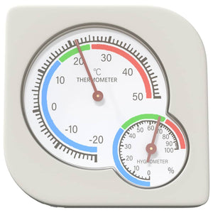 Igrometro Termo Bianco 7,5 x 7,5 x 1,2 cm ABS 876742