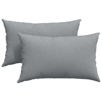 Cuscini da Divano 2 pz-Set di 2 Cuscini per Sofa Grigio chiaro 50 x 30 cm Tessuto 156120