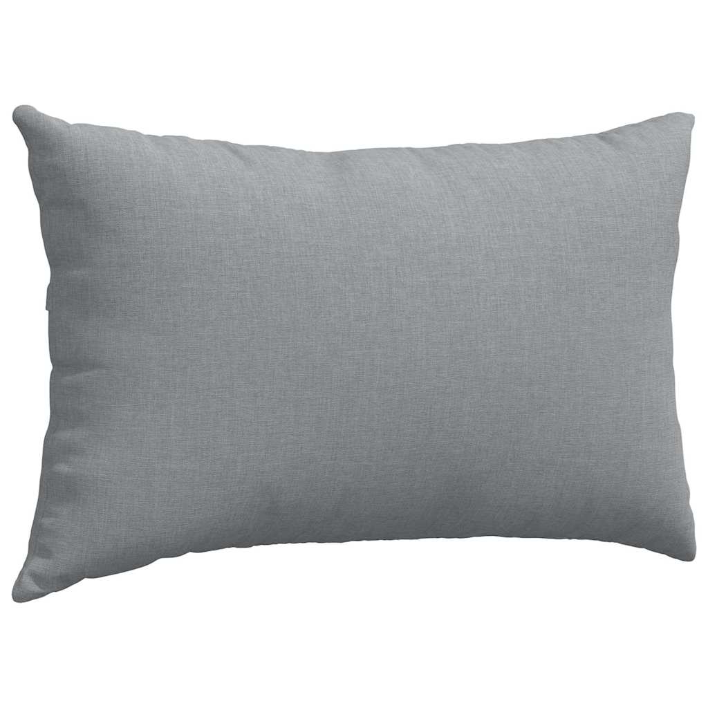 Cuscini da Divano 2 pz-Set di 2 Cuscini per Sofa Grigio chiaro 50 x 30 cm Tessuto 156120