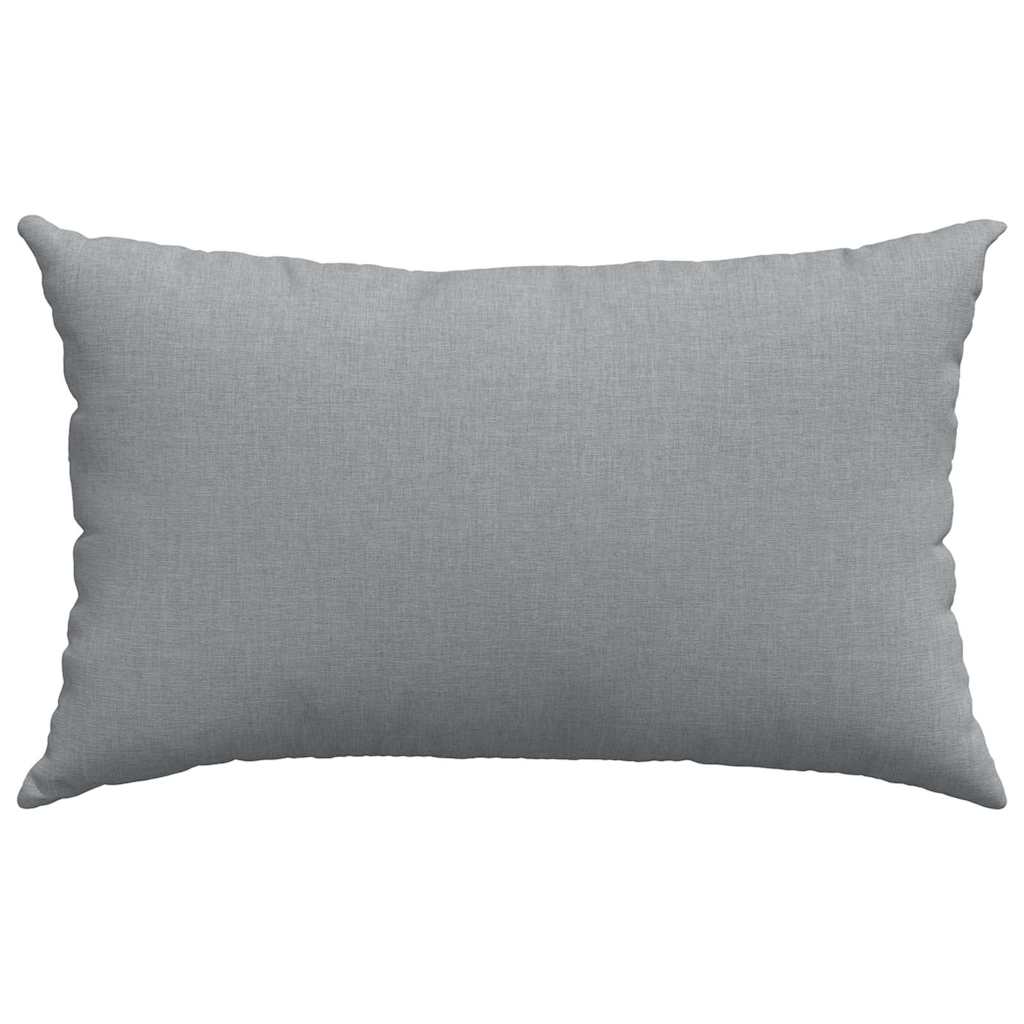 Cuscini da Divano 2 pz-Set di 2 Cuscini per Sofa Grigio chiaro 50 x 30 cm Tessuto 156120