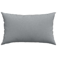 Cuscini da Divano 2 pz-Set di 2 Cuscini per Sofa Grigio chiaro 50 x 30 cm Tessuto 156120