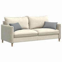 Cuscini da Divano 2 pz-Set di 2 Cuscini per Sofa Grigio chiaro 50 x 30 cm Tessuto 156120
