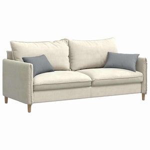 Cuscini da Divano 2 pz-Set di 2 Cuscini per Sofa Grigio chiaro 50 x 30 cm Tessuto 156120