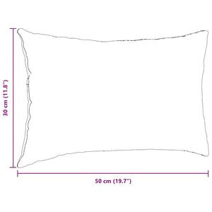 Cuscini da Divano 2 pz-Set di 2 Cuscini per Sofa Grigio chiaro 50 x 30 cm Tessuto 156120