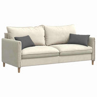 Cuscini da Divano 2 pz-Set di 2 Cuscini per Sofa Grigio scuro 50 x 30 cm Tessuto 504018