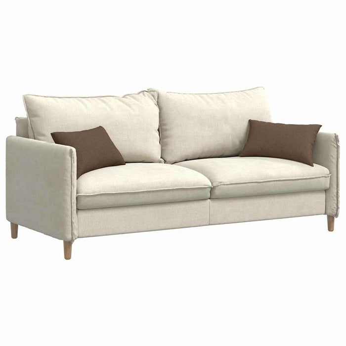 Cuscini da Divano 2 pz-Set di 2 Cuscini per Sofa Marrone 50 x 30 cm Tessuto