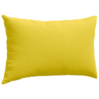 Cuscini da Divano 2 pz-Set di 2 Cuscini per Sofa Giallo Chiaro 50 x 30 cm Tessuto