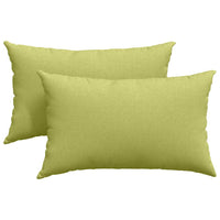 Cuscini da Divano 2 pz-Set di 2 Cuscini per Sofa Verde chiaro 50 x 30 cm Tessuto