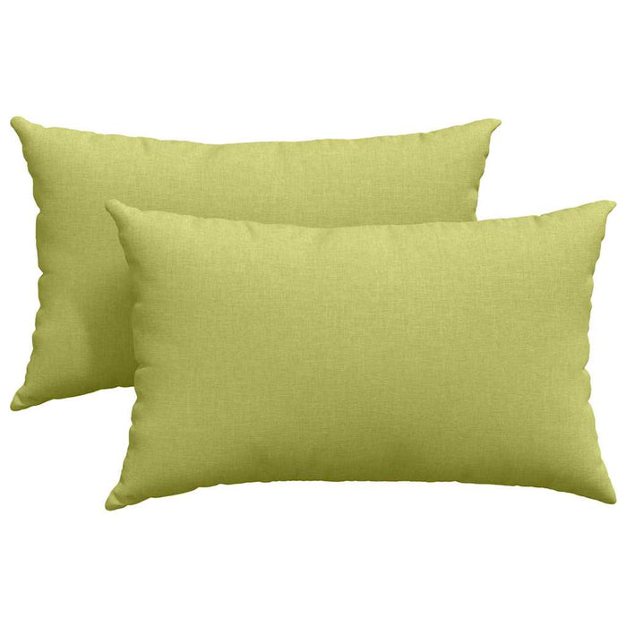 Cuscini da Divano 2 pz-Set di 2 Cuscini per Sofa Verde chiaro 50 x 30 cm Tessuto