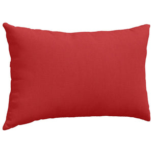 Cuscini da Divano 2 pz-Set di 2 Cuscini per Sofa Rosso 50 x 30 cm Tessuto